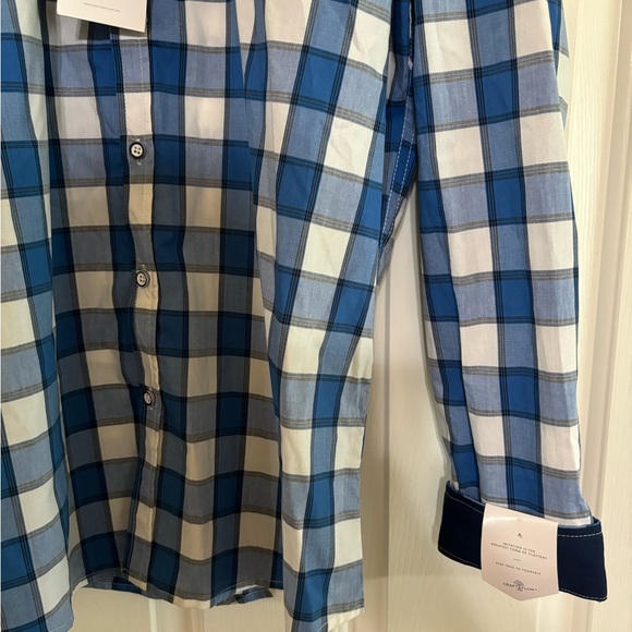 NWT Craft + Flow Long Sleeve Roll-Up Button-Down Shirt Plaid Size XL MSRP $65 - Picture 10 of 16